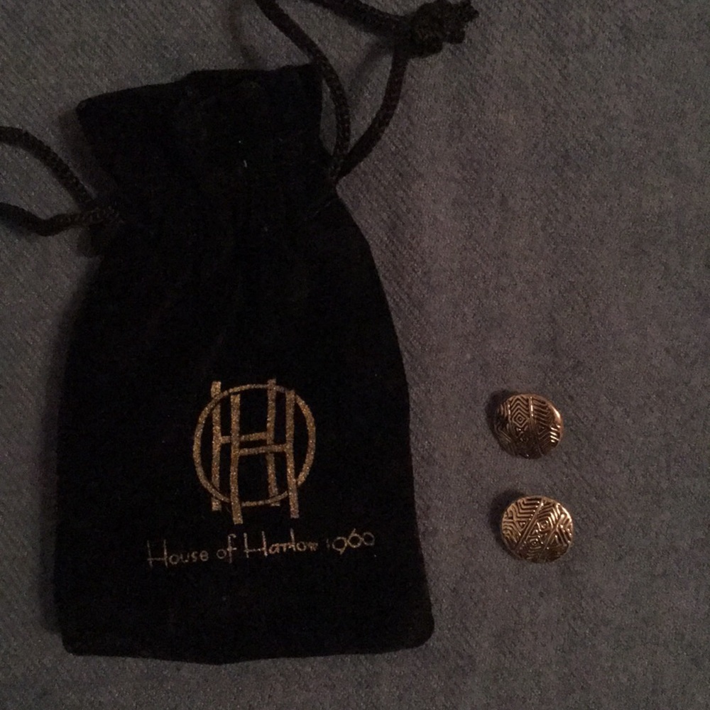 House of Harlow gold earrings